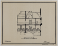 214895 Doorsnede van de te bouwen Sociëteit Sic Semper (Trans 19) te Utrecht.